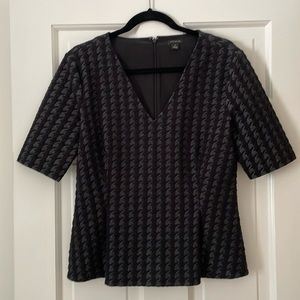 Ann Taylor Houndstooth Top